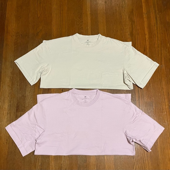 H&M Relaxed Fit Coupe Decontracte T-Shirt - Picture 1 of 6